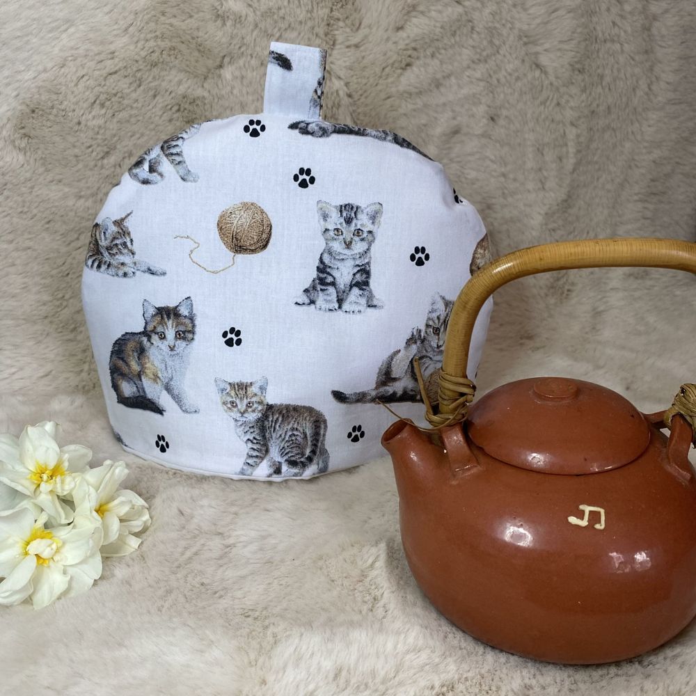 Tea Cover « Chat gris » grand modèle
