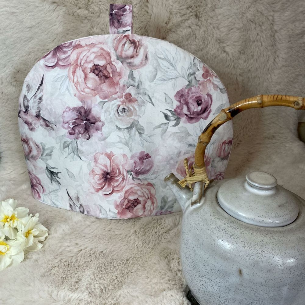 Tea Cover « Roses anciennes » grand modèle